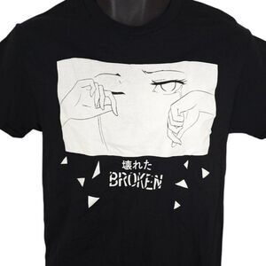 Lewd Complex Anime T Shirt Mens Size Small Black Japanese Broken
